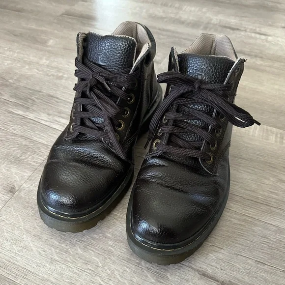 Dr. Martens Harrisfield Leather Boots Dark Brown Men’s Size 8 - Picture 10 of 10